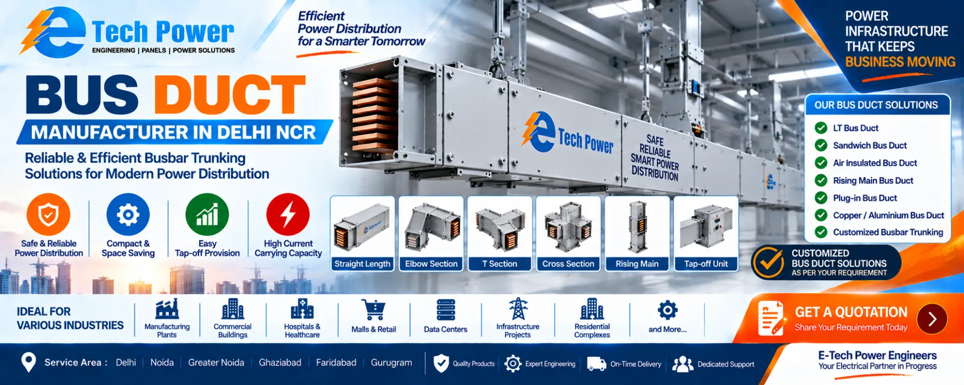 Bus Duct Manufacturer in Delhi NCR