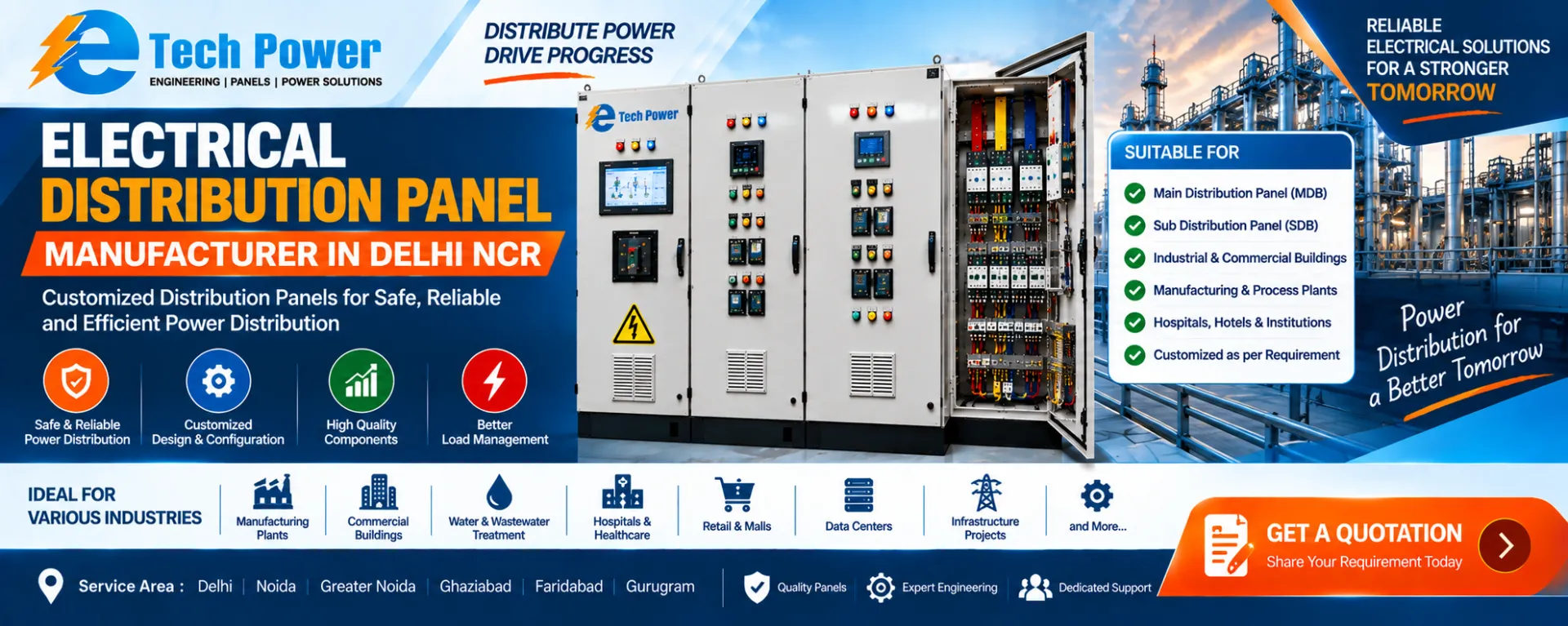 Electrical Distribution Panel Manufacturer in Delhi NCR