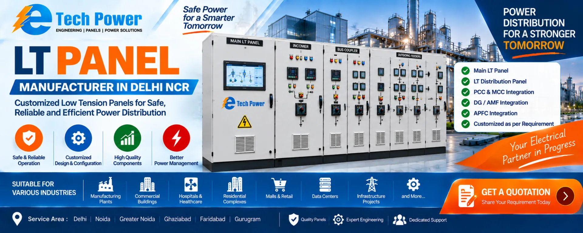 LT Panel Manufacturer in Delhi NCR