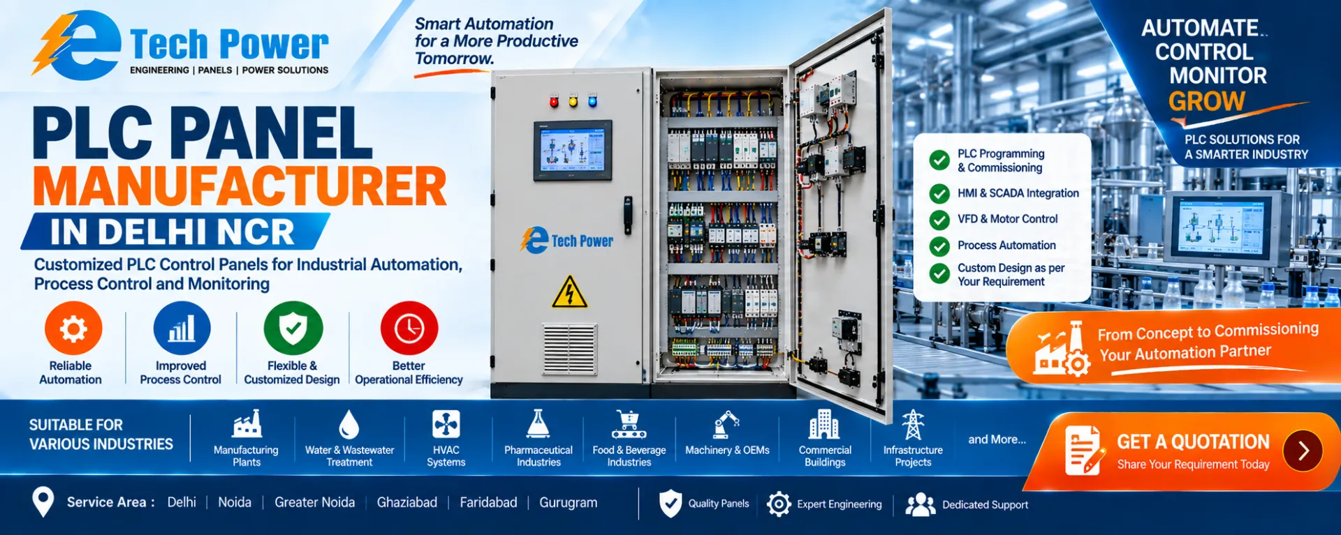 PLC Panel Manufacturer in Delhi NCR